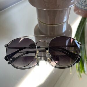 Banana Republic Gray Aviator Sunglasses